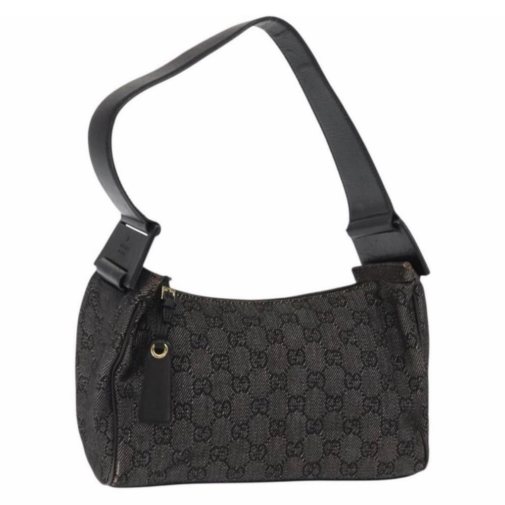 Gucci Dark Gray Monogram Shoulder Bag